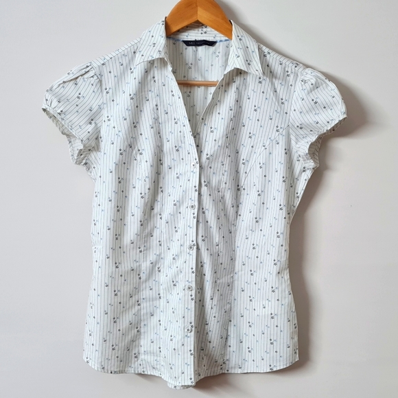 Marks & Spencer Tops - Marks and Spencer printed formal shirt